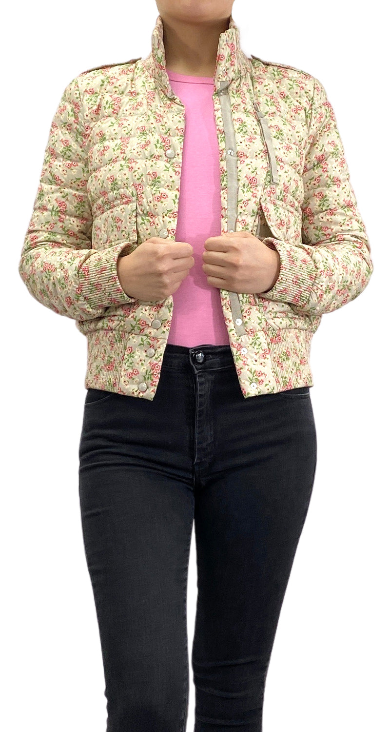 Parca Beige Flores