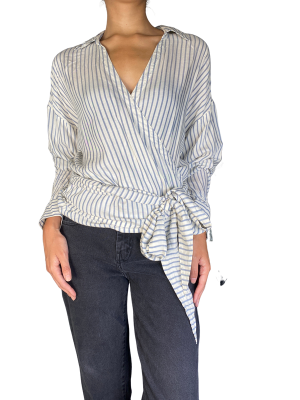 Blusa Rayas Manga Larga