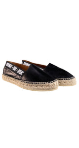 Alpargatas Cuero Negro