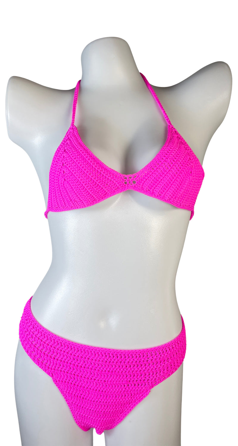 Set Bikini Y Falda Crochet