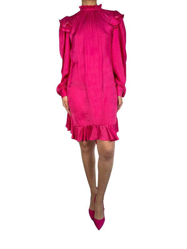 Vestido Fucsia Satinado