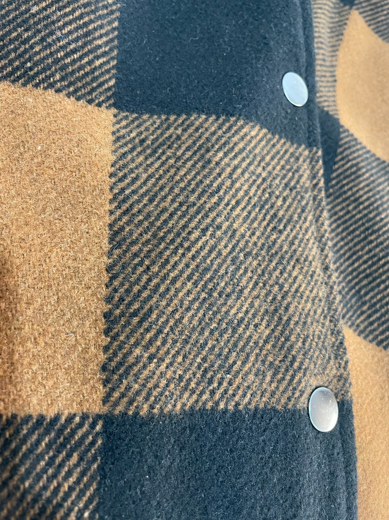 Chaqueta Larga de Cuadros