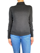 sweater Negro Cuello Alto