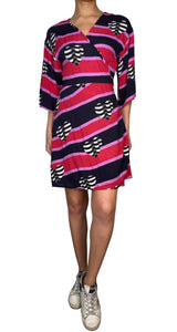 Vestido Wrap Burdeo