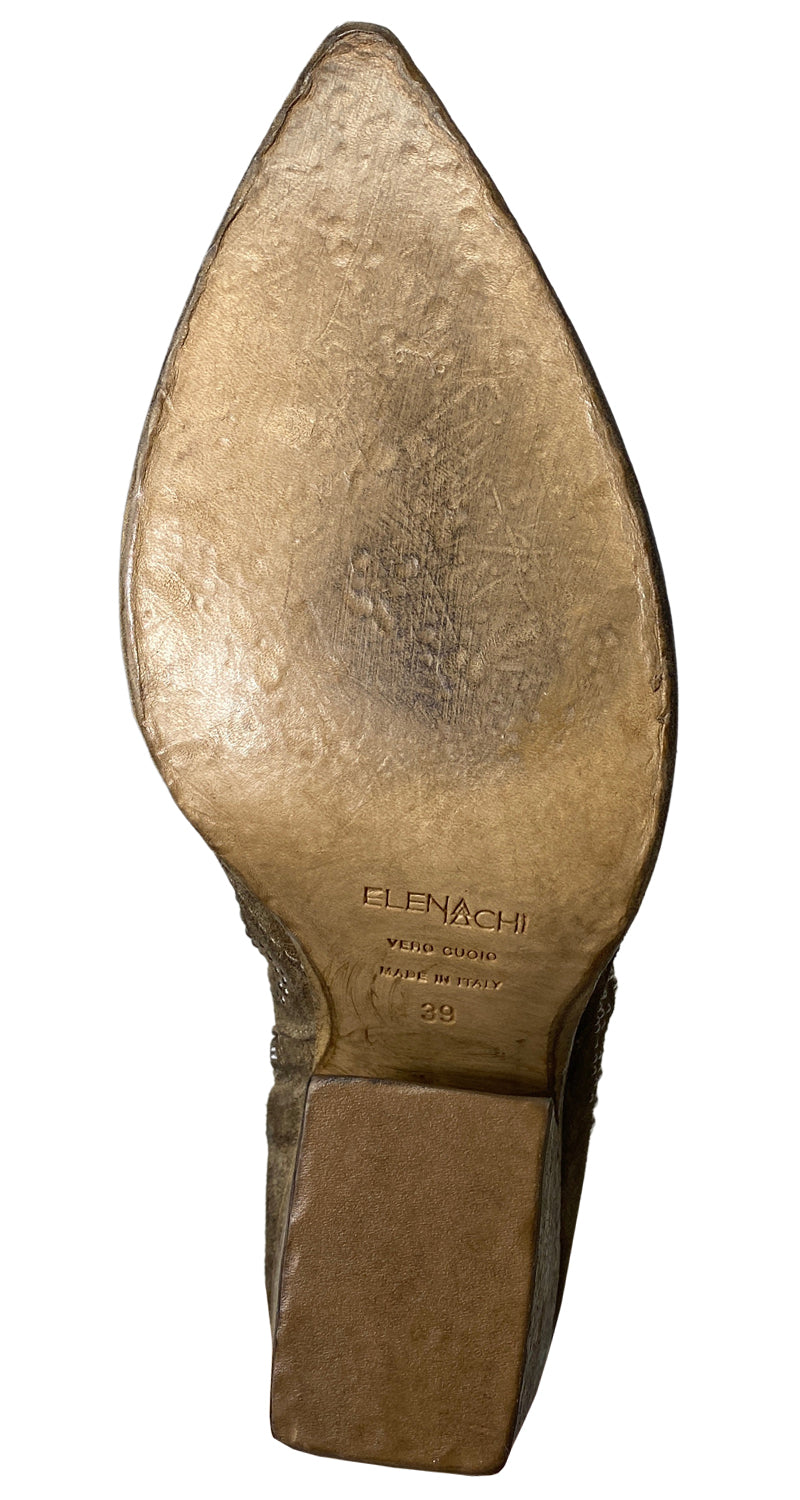 Botín Flat Ankle Mud