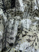 Vestidos Flores Metalic