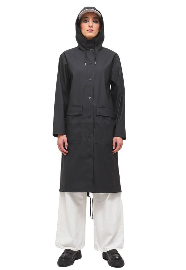 Impermeable  Topshop Negro - Calce Regular