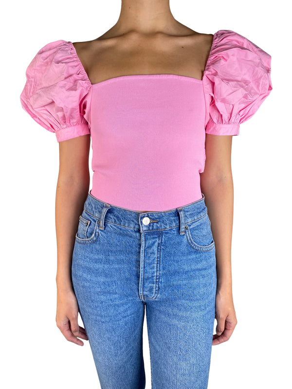 Blusa Mangas Aglobadas