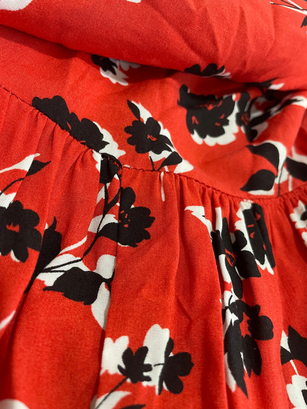 Vestido Rojo Estampado