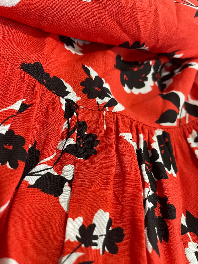 Vestido Rojo Estampado