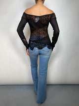 Blusa Tejida Traslucida