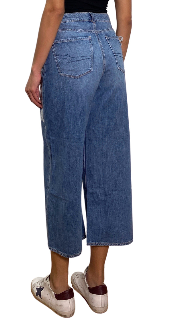 Jeans Wide Leg Crop