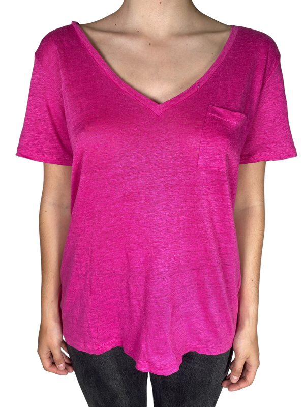 Polera Fucsia Lino