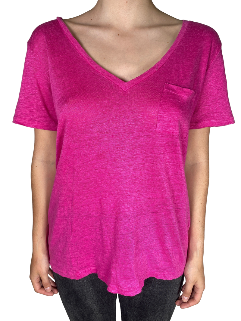 Polera Fucsia Lino