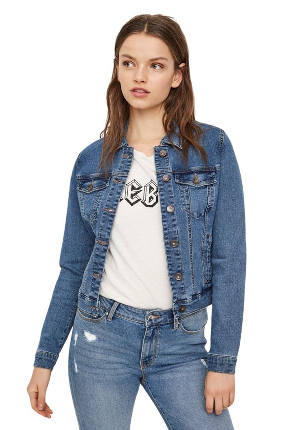 Chaqueta Vero Moda Denim Azul - Calce Regular