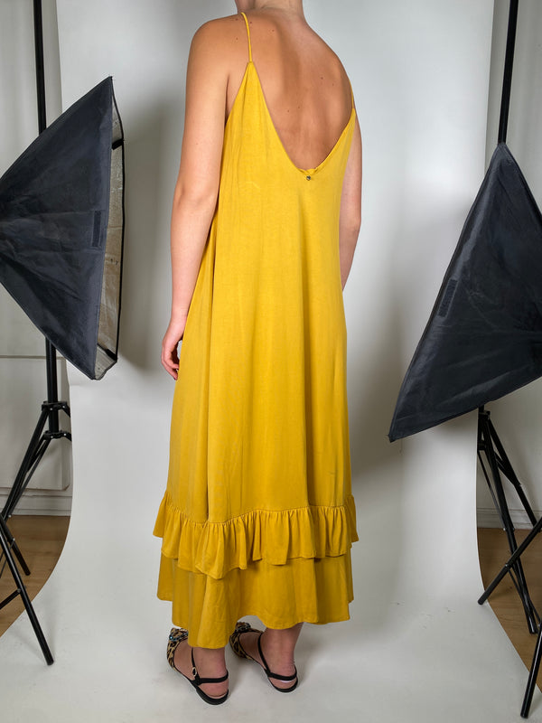 Vestido Vuelos Mostaza