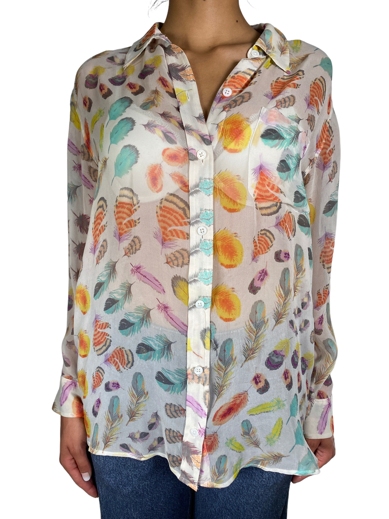 Blusa Seda Hojas