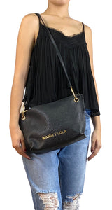 Bandolera Cuero Negro