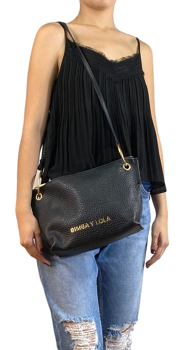 Bandolera Cuero Negro