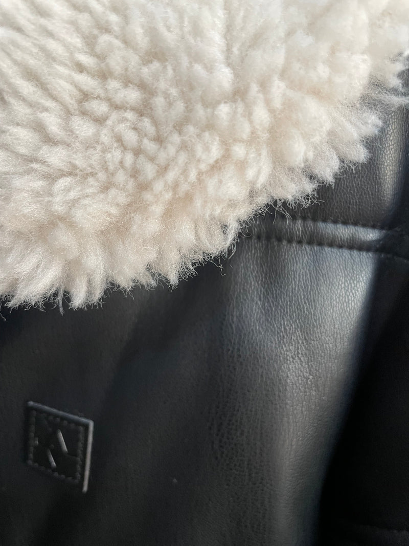 Chaqueta Acolchada Cuero Vegano