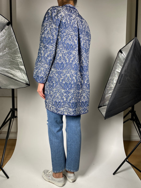 Chaqueta Jacquard Azul