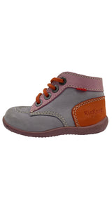 Botines Cuero Lila