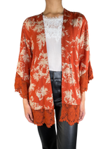 Kimono Terracota Estampado