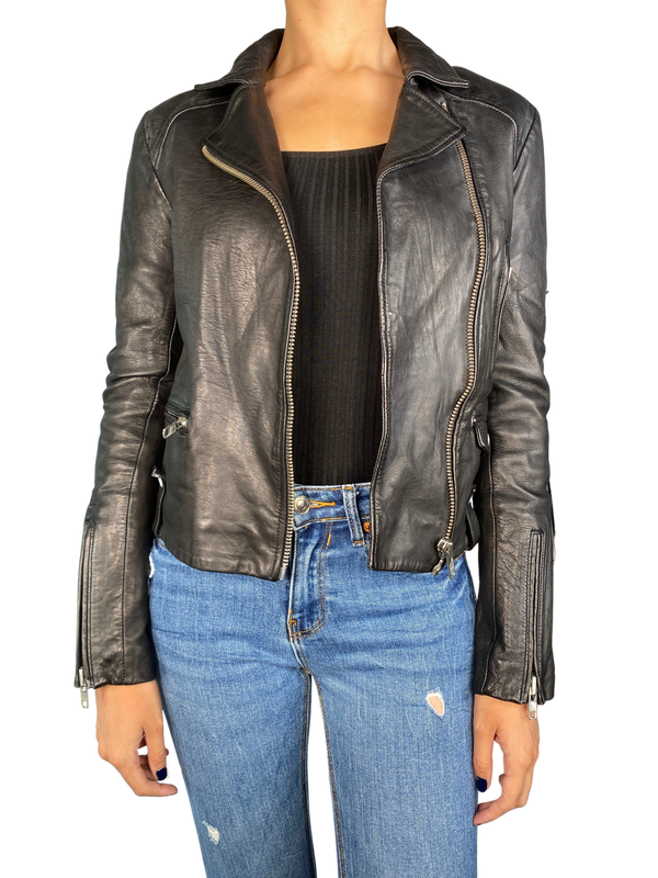 Chaqueta Biker Cuero