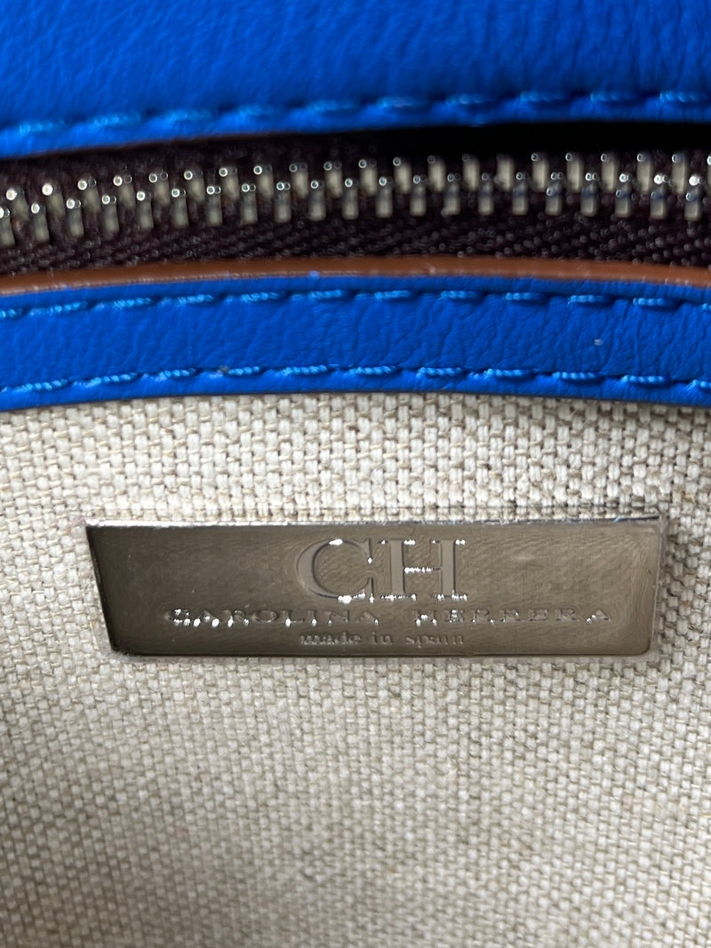 Cartera Cuero Azul