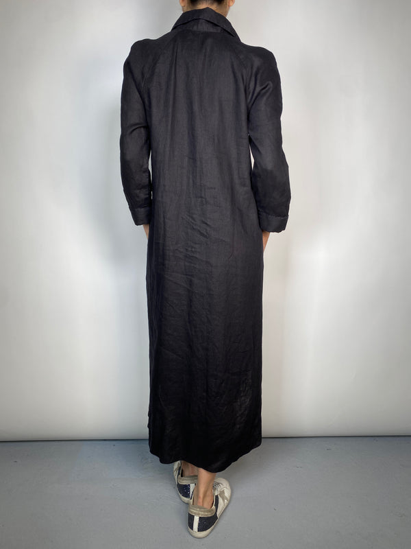 Vestido Camisero De Lino