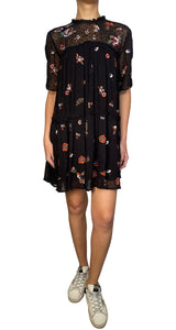 Vestido Negro Bordado