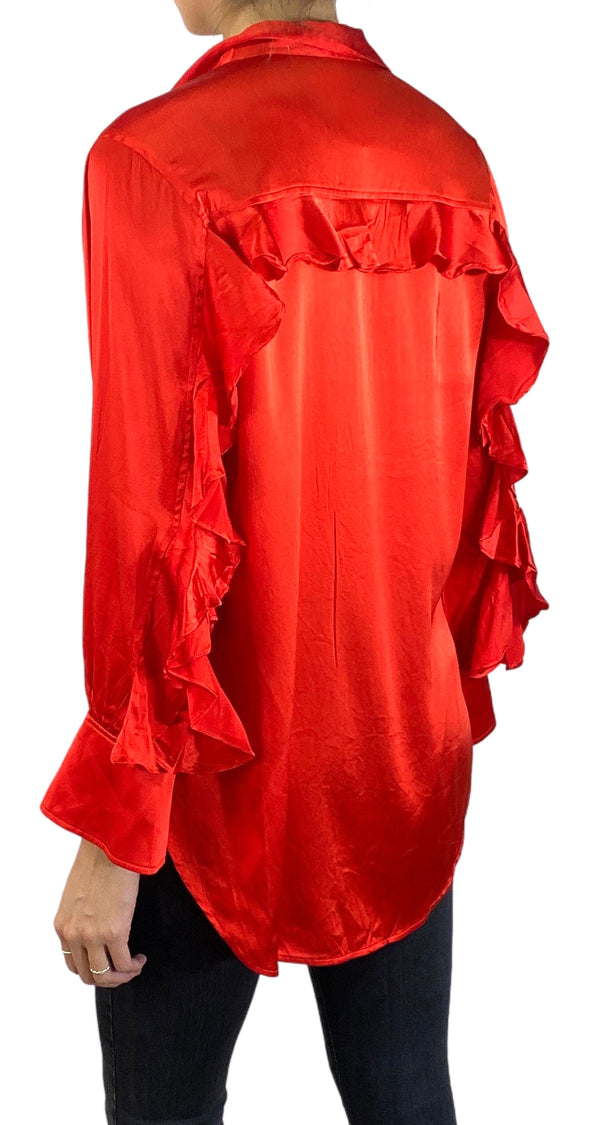 Blusa Seda Roja