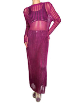 Vestido Traslucido Tejido