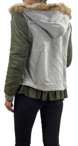 Chaqueta Lana Gris
