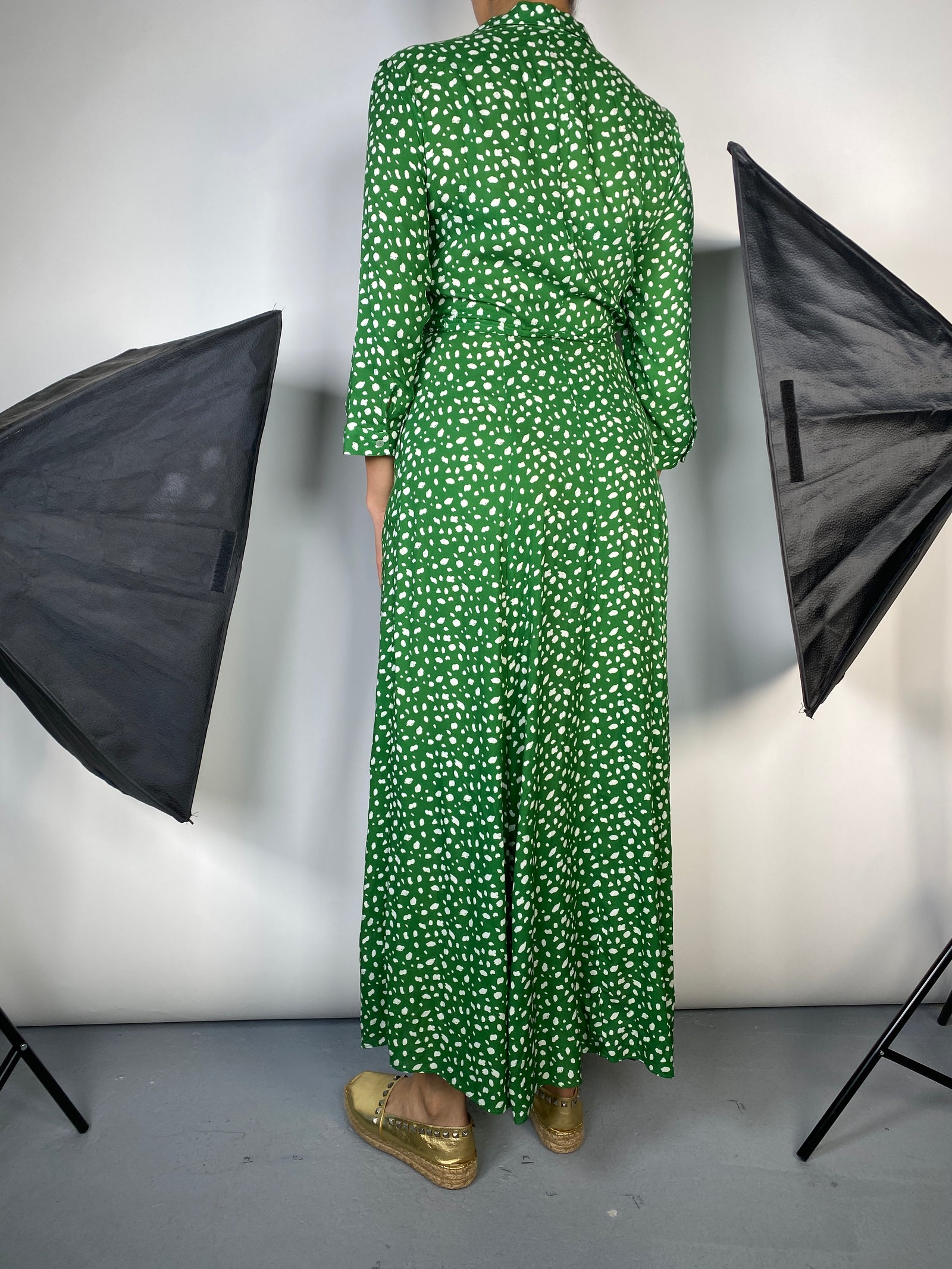 Vestido Camisero Verde