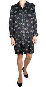 Vestido Camisero Negro Eyes