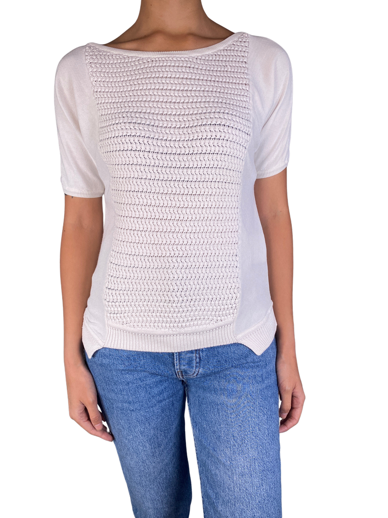 Polera Tejida Blanca