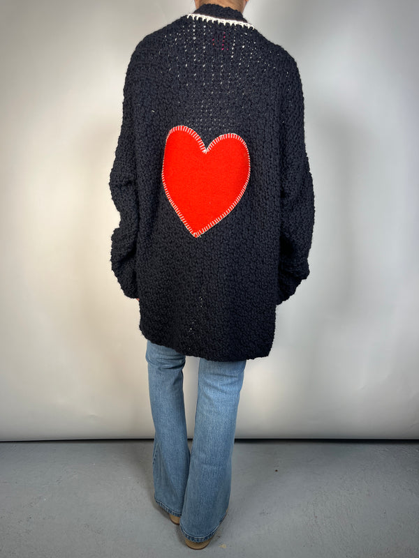 Cárdigan Heart Oversize