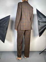 Blazer Lana Café Cuadros