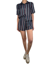 Shorts Viscosa Y Seda Polonio By  Magma