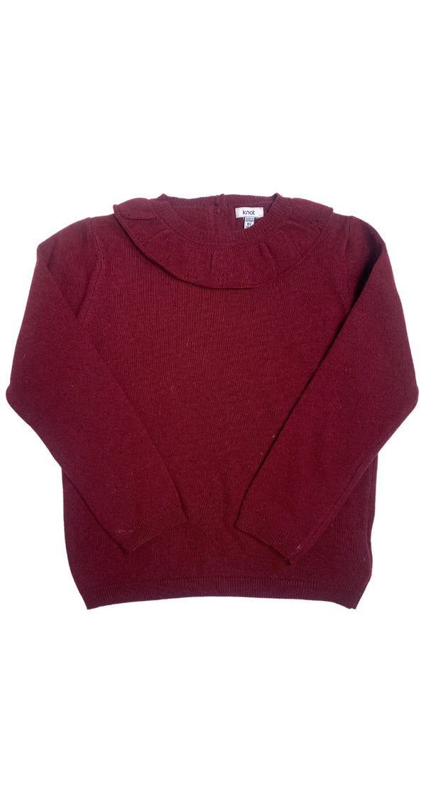 Sweater Tejido Burdeo