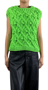 Sweater Verde Tejido