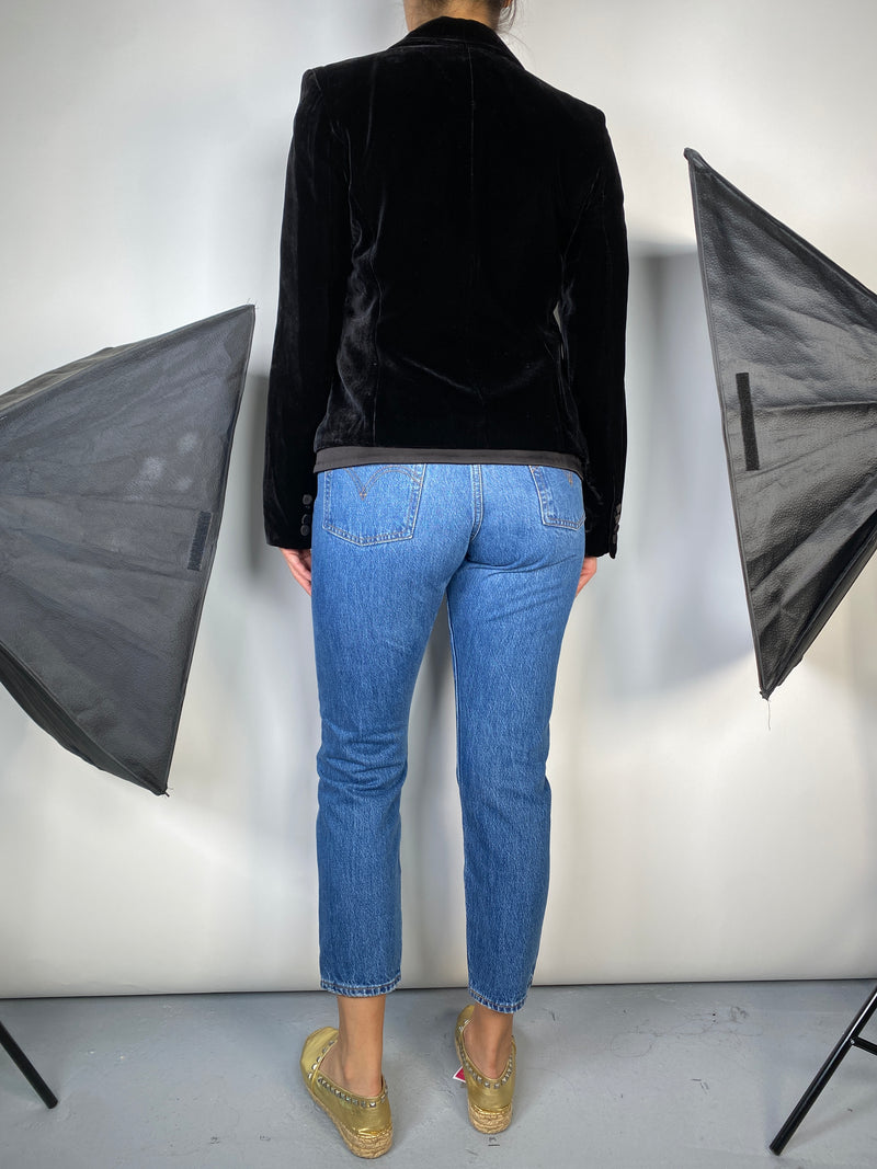 Blazer Velvet Negro