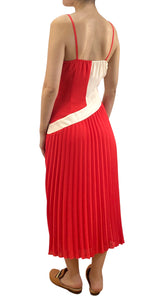 Vestido Plises Rojo