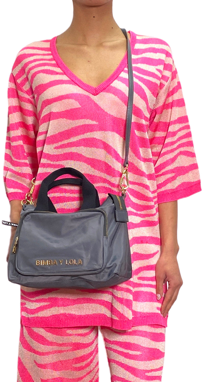 Cartera Gris