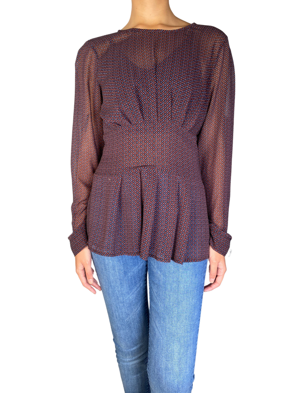 Blusa Traslucida Multicolor