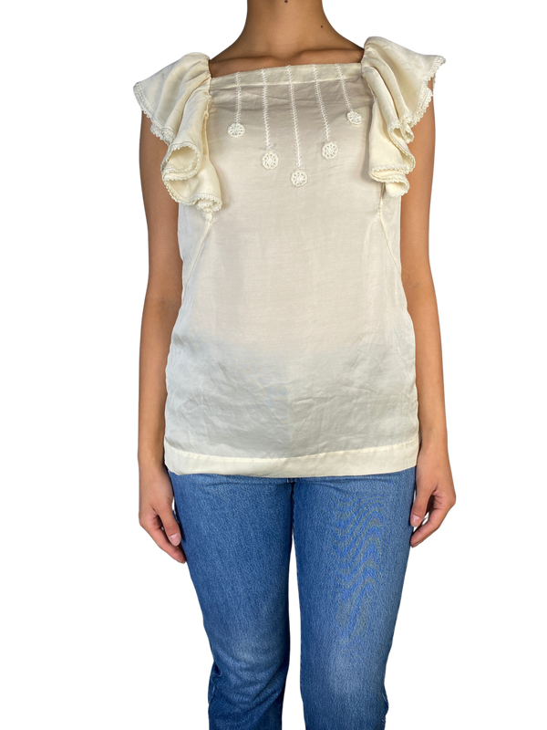Blusa Mangas Vuelos
