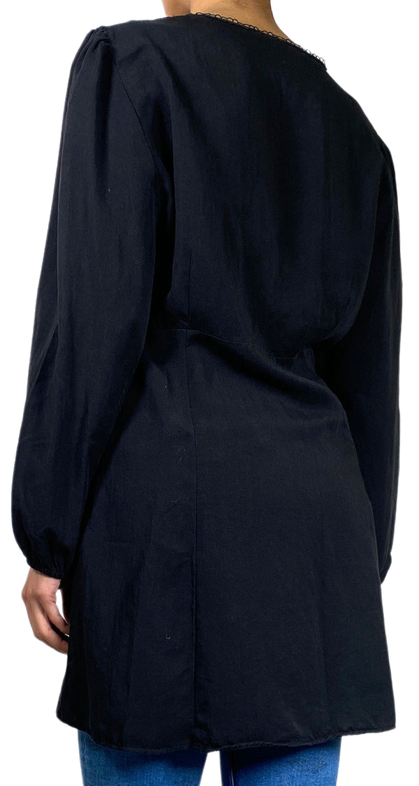 Vestido Camisero Negro