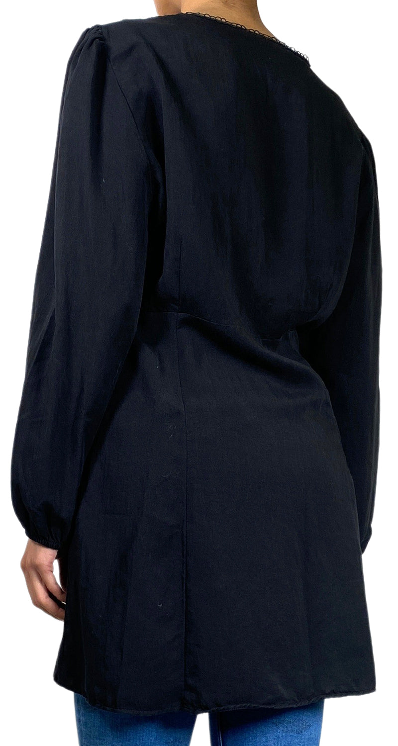 Vestido Camisero Negro