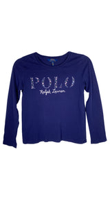 Polera Azul Bordado